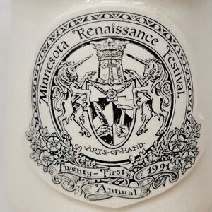 Minnesota Renaissance Festival Arts-Of-Hand1991 Fired Ceramic Goblet